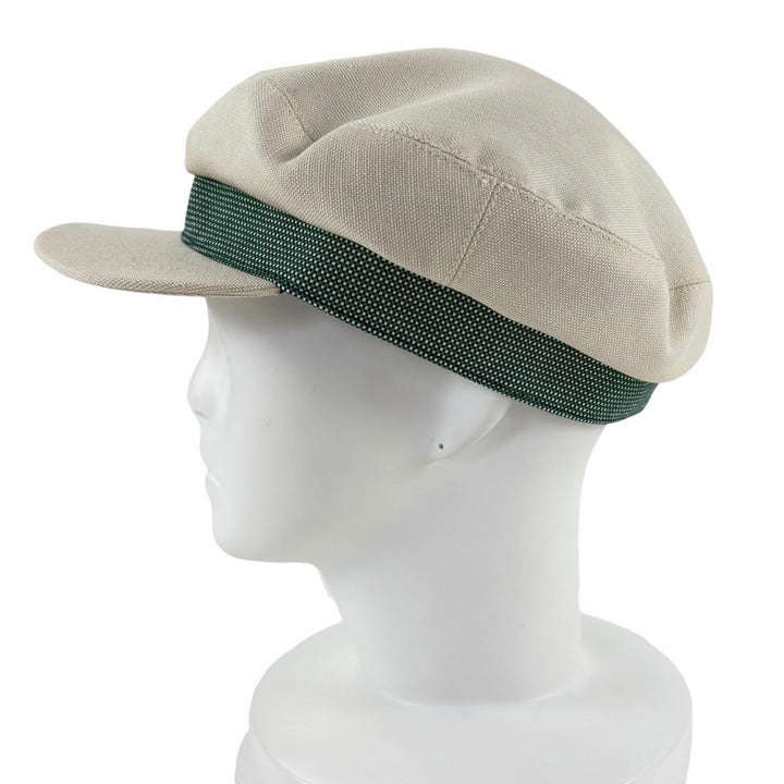 Great HERMES Casquette Kaval Pop Ivory Hemp Women