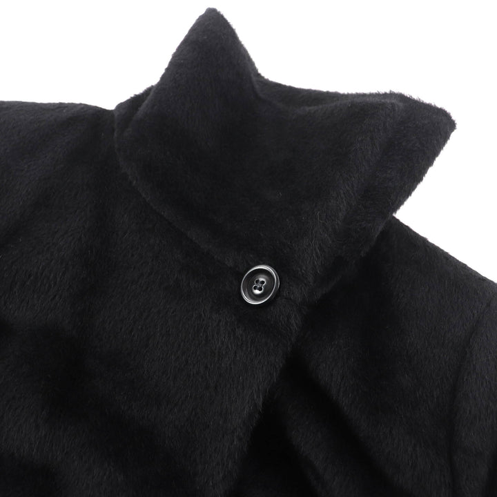 Excellent Max Mara coat Long Belt Wrap Coat black alpaca Women 40
