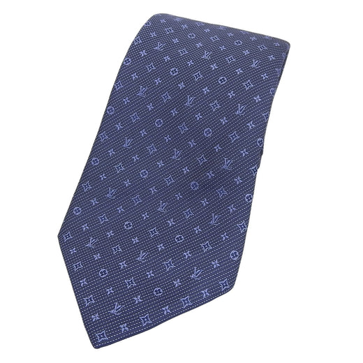 Excellent LOUIS VUITTON tie Cravat Monogram Classic silk mens M70953