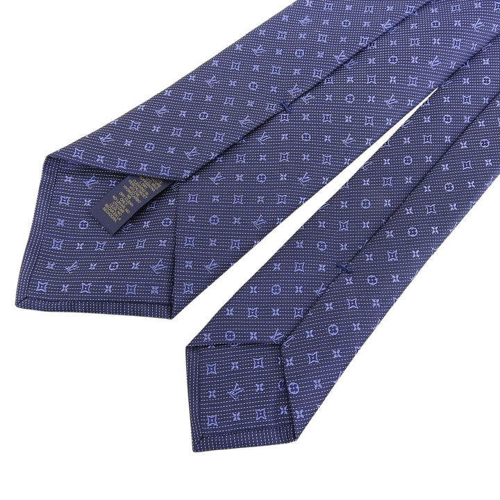 Excellent LOUIS VUITTON tie Cravat Monogram Classic silk mens M70953