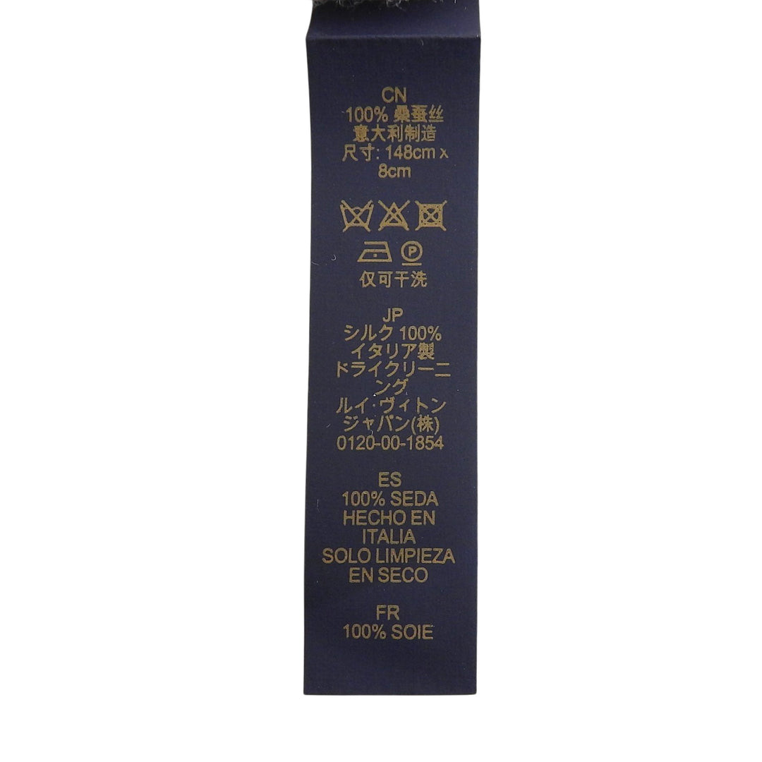 Excellent LOUIS VUITTON tie Cravat Monogram Classic silk mens M70953
