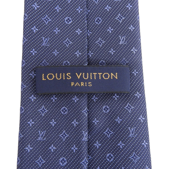 Excellent LOUIS VUITTON tie Cravat Monogram Classic silk mens M70953