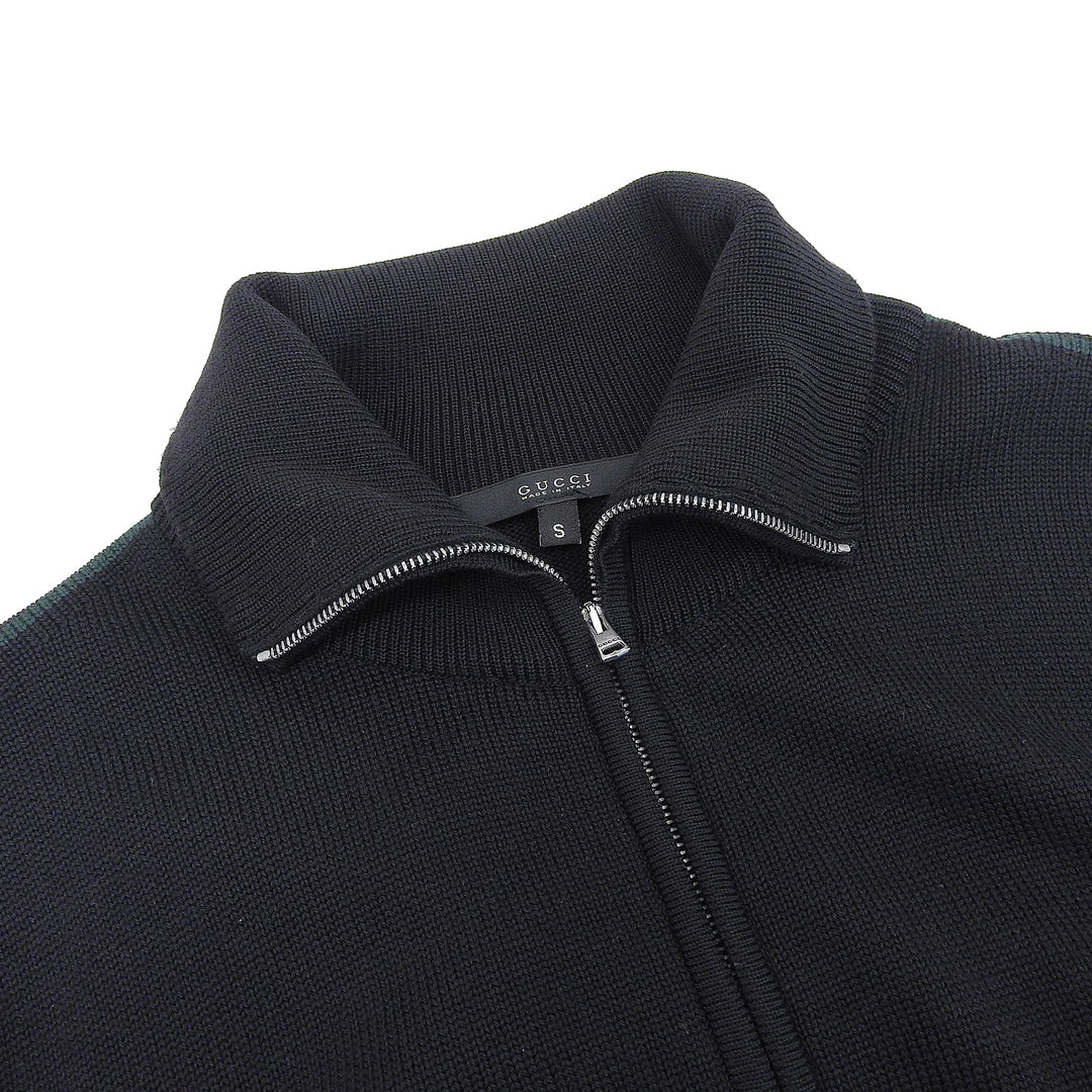 Excellent GUCCI knit black wool mens S