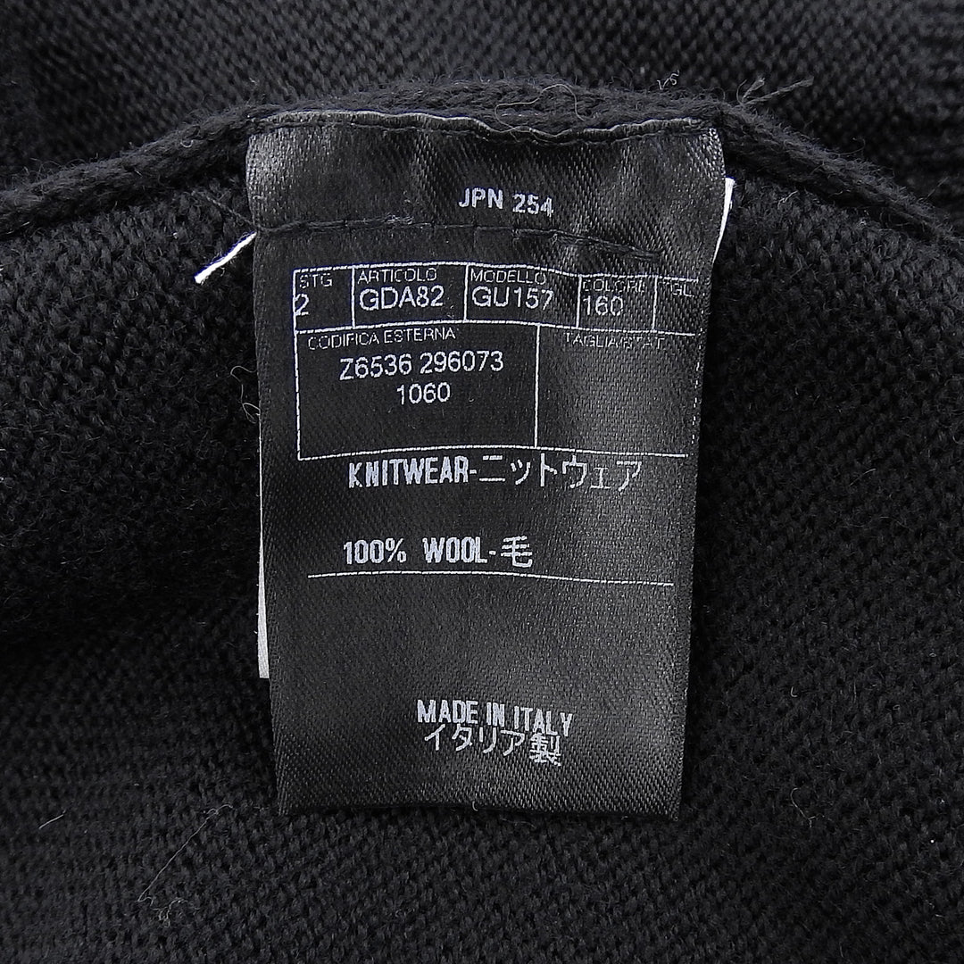 Excellent GUCCI knit black wool mens S