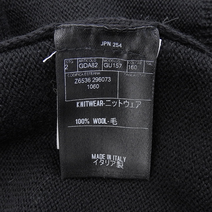Excellent GUCCI knit black wool mens S