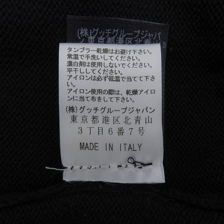 Excellent GUCCI knit black wool mens S