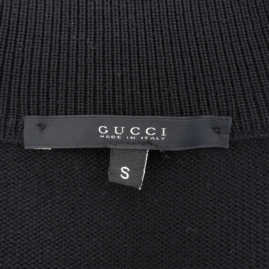 Excellent GUCCI knit black wool mens S