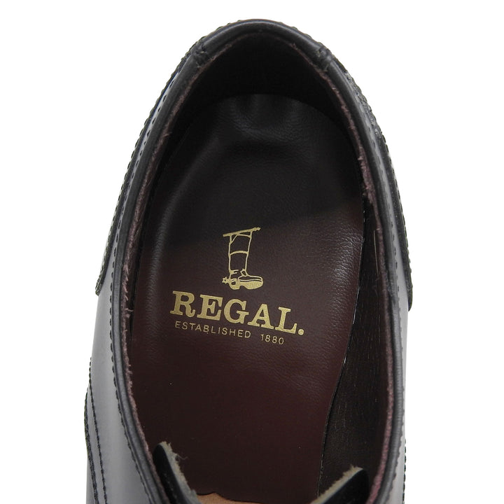 Pristine REGAL Leather shoes black leather mens 25cm JK02