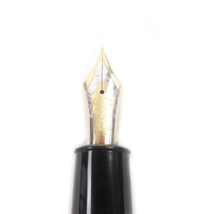 Very Good MONTBLANC fountain pen Meisterstück 149 70-80s black 18K