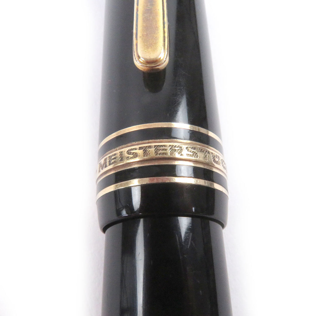 Very Good MONTBLANC fountain pen Meisterstück 149 70-80s black 18K