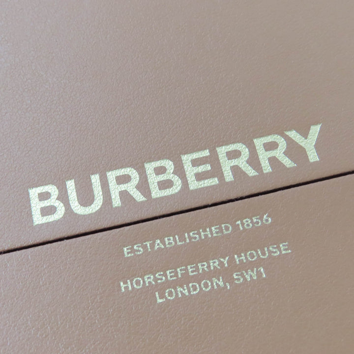 Excellent BURBERRY Shoulder Bag Grace logo leather Brown leather Women