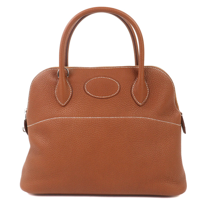 Pristine HERMES Handbag Bored 31 gold Taurillon Clemence Leather Women