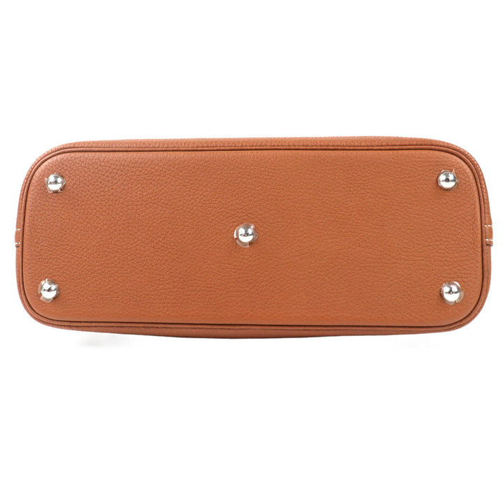 Pristine HERMES Handbag Bored 31 gold Taurillon Clemence Leather Women