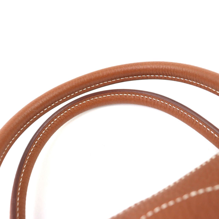 Pristine HERMES Handbag Bored 31 gold Taurillon Clemence Leather Women