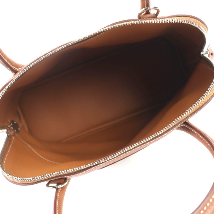 Pristine HERMES Handbag Bored 31 gold Taurillon Clemence Leather Women