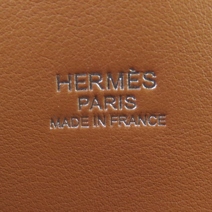 Pristine HERMES Handbag Bored 31 gold Taurillon Clemence Leather Women