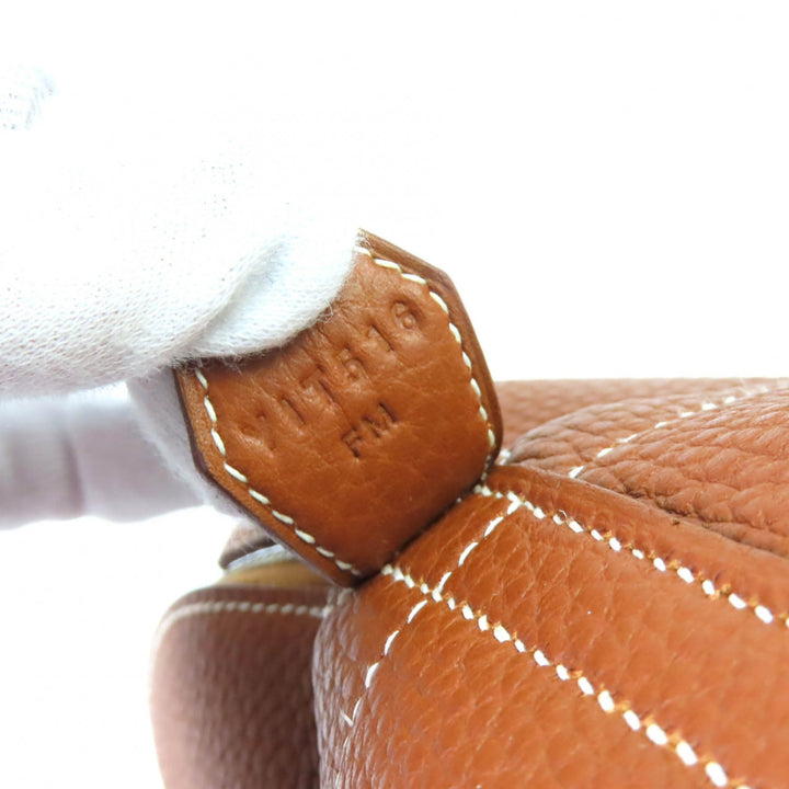 Pristine HERMES Handbag Bored 31 gold Taurillon Clemence Leather Women