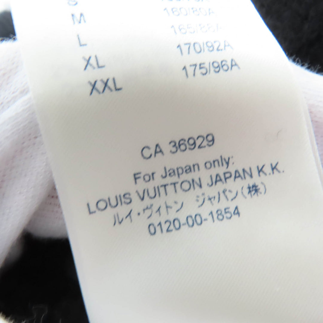 Excellent LOUIS VUITTON knit High neck, 3/4 sleeves, cable knit black cashmere S
