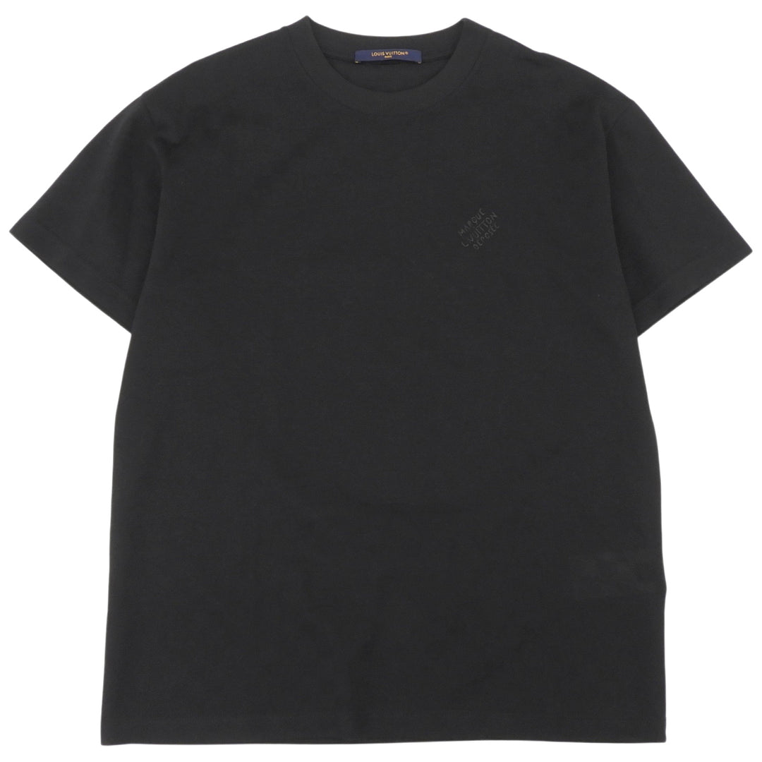 Excellent LOUIS VUITTON Short sleeve T-shirt black cotton mens S