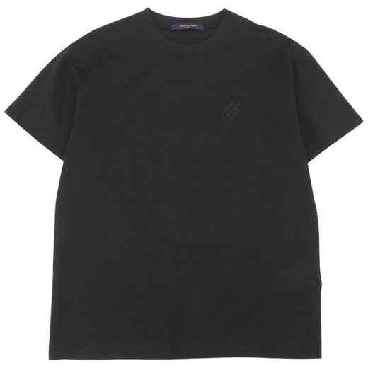 Excellent LOUIS VUITTON Short sleeve T-shirt black cotton mens S