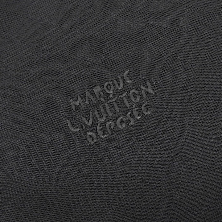 Excellent LOUIS VUITTON Short sleeve T-shirt black cotton mens S