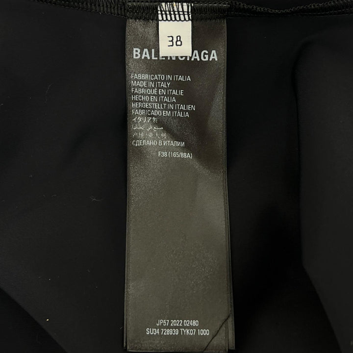 Pristine BALENCIAGA×adidas one piece tight black Nylon Women 38 728939