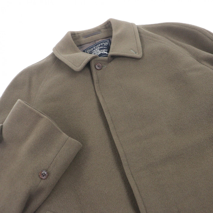 Very Good Burberrys coat khaki wool mens