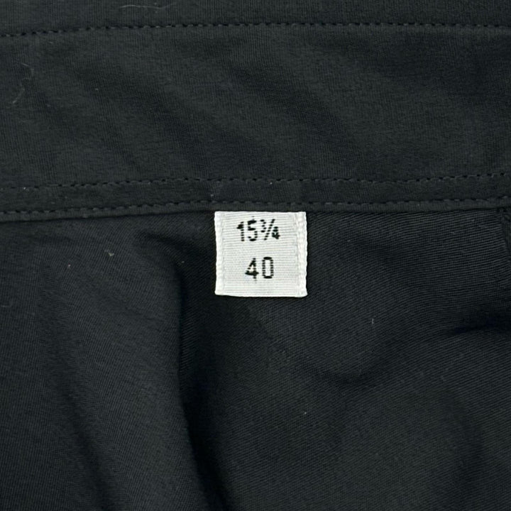 Excellent HERMES Long sleeve shirt Sleeve Serie buttons black cotton mens 40
