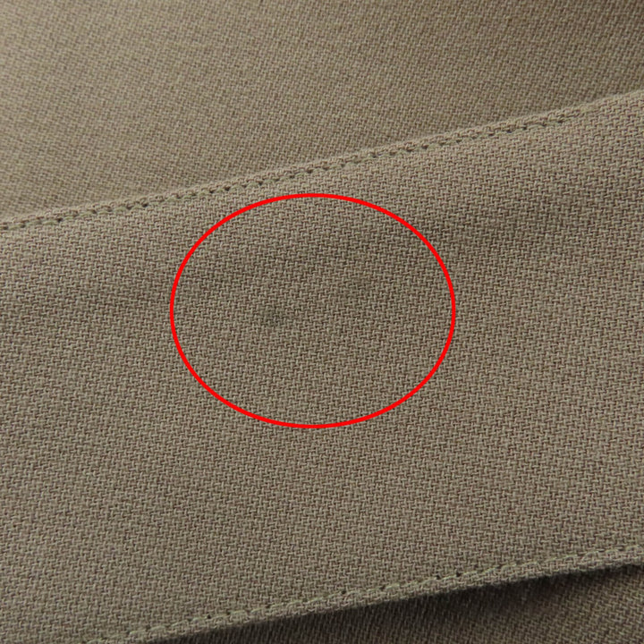 Excellent HERMES coat H logo belt loop wrap coat light brown wool Women