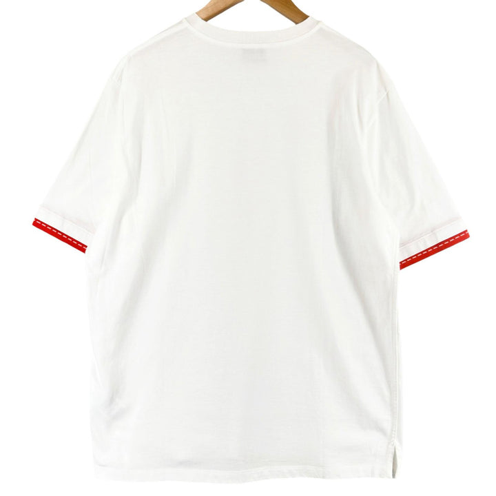 Excellent HERMES Short sleeve T-shirt Saddle stitch crew neck white cotton S