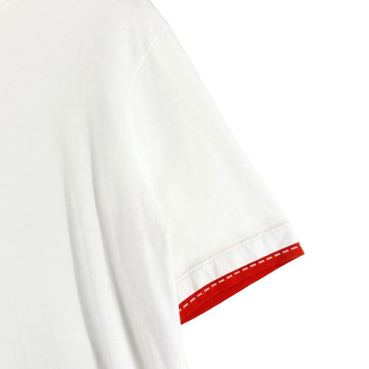Excellent HERMES Short sleeve T-shirt Saddle stitch crew neck white cotton S