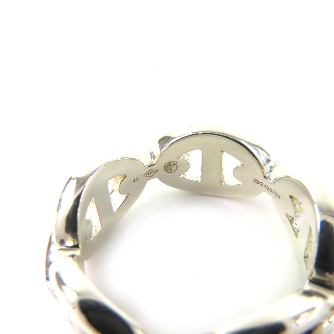Excellent HERMES Ring Chaine d'Ancre Enchaine PM Silver AG925 Women