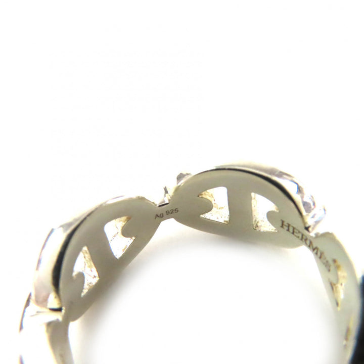 Excellent HERMES Ring Chaine d'Ancre Enchaine PM Silver AG925 Women
