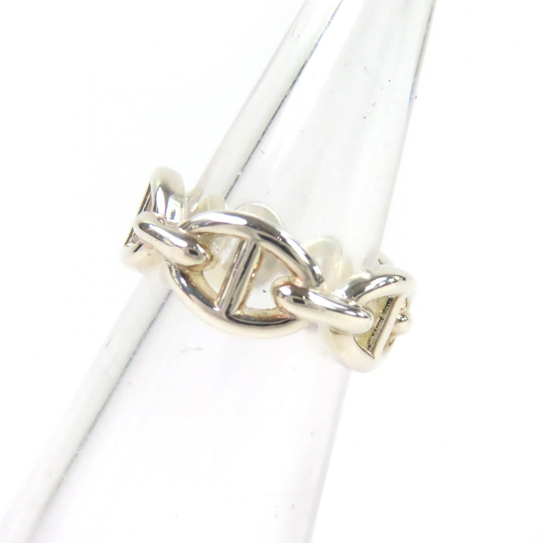 Excellent HERMES Ring Chaine d'Ancre Enchaine PM Silver AG925 Women