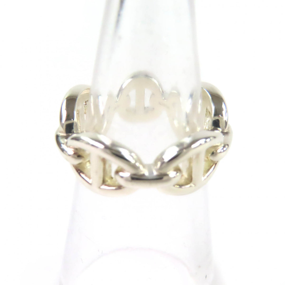 Excellent HERMES Ring Chaine d'Ancre Enchaine PM Silver AG925 Women