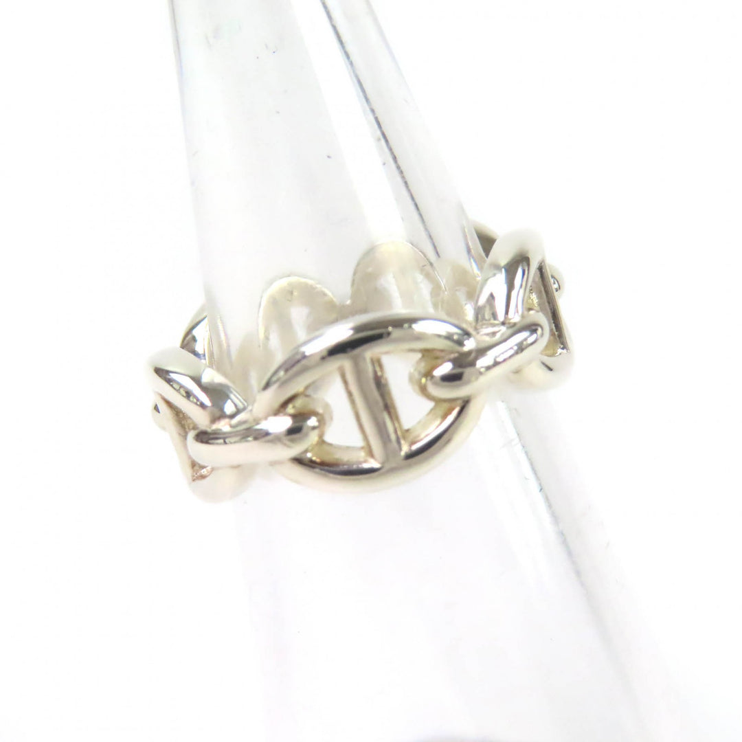 Excellent HERMES Ring Chaine d'Ancre Enchaine PM Silver AG925 Women