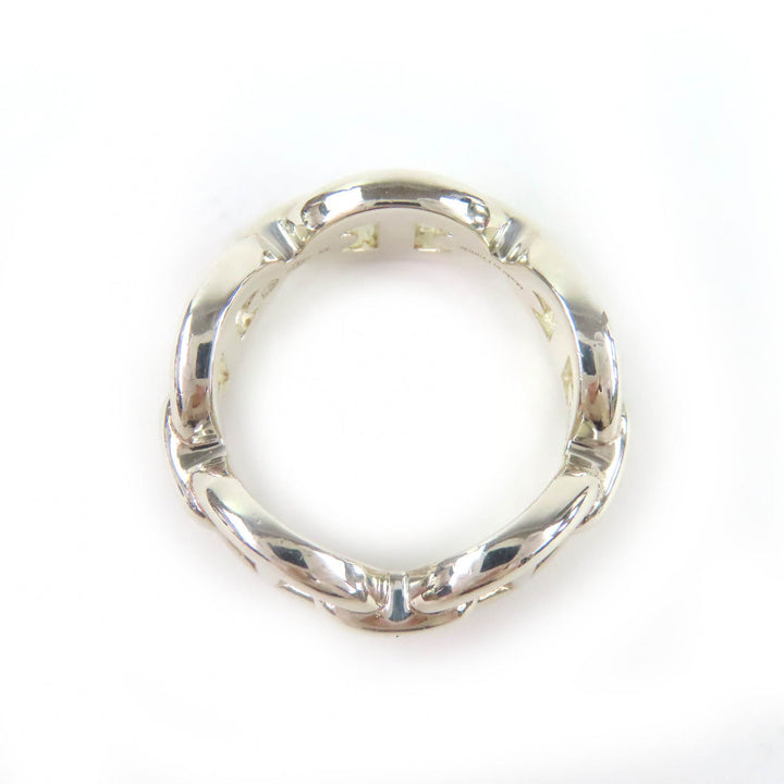 Excellent HERMES Ring Chaine d'Ancre Enchaine PM Silver AG925 Women