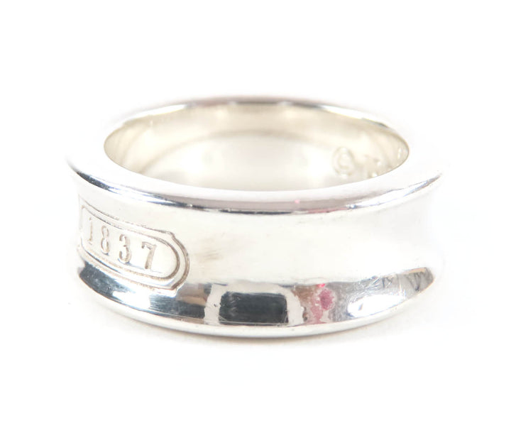 Great TIFFANY&Co. Ring Narrow Long Silver 925 Women