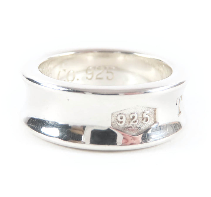 Great TIFFANY&Co. Ring Narrow Long Silver 925 Women
