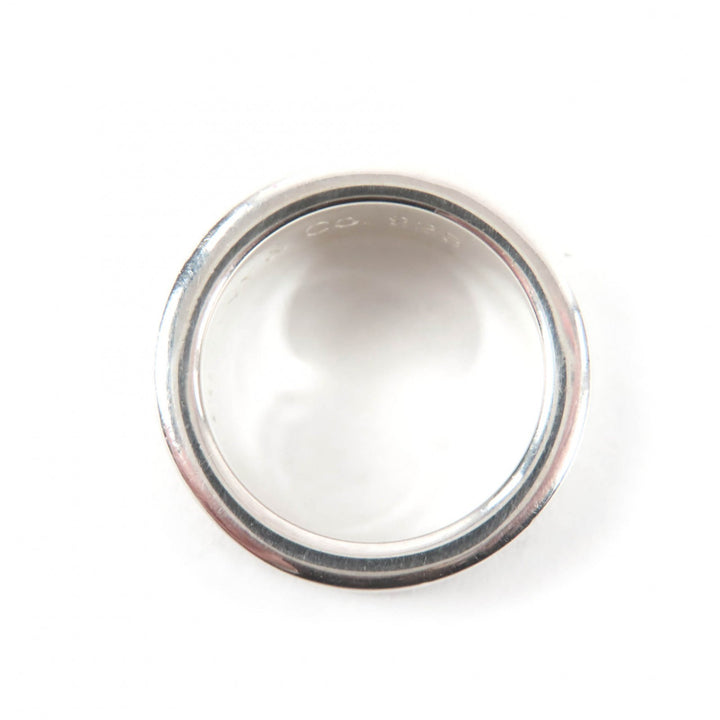 Great TIFFANY&Co. Ring Narrow Long Silver 925 Women