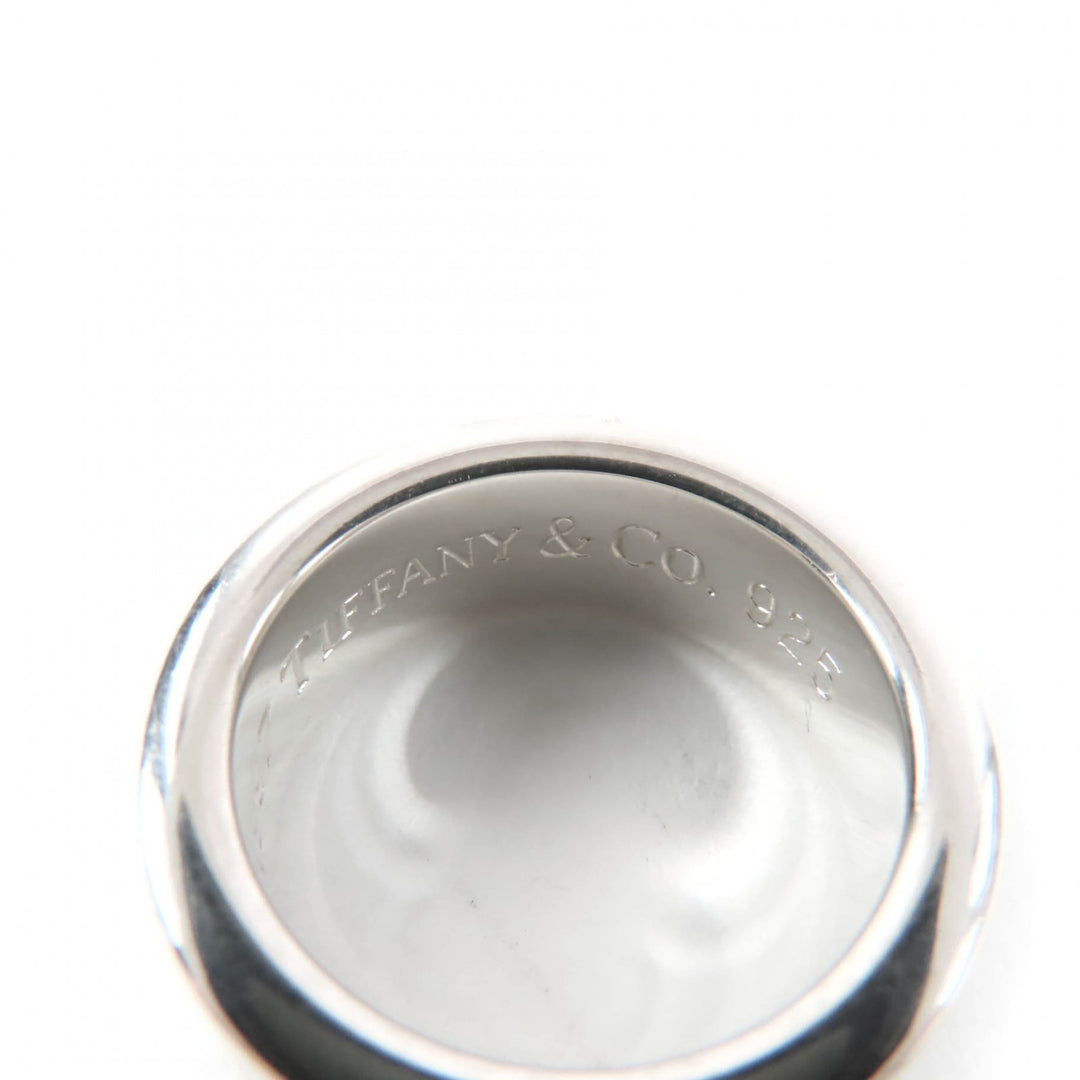 Great TIFFANY&Co. Ring Narrow Long Silver 925 Women