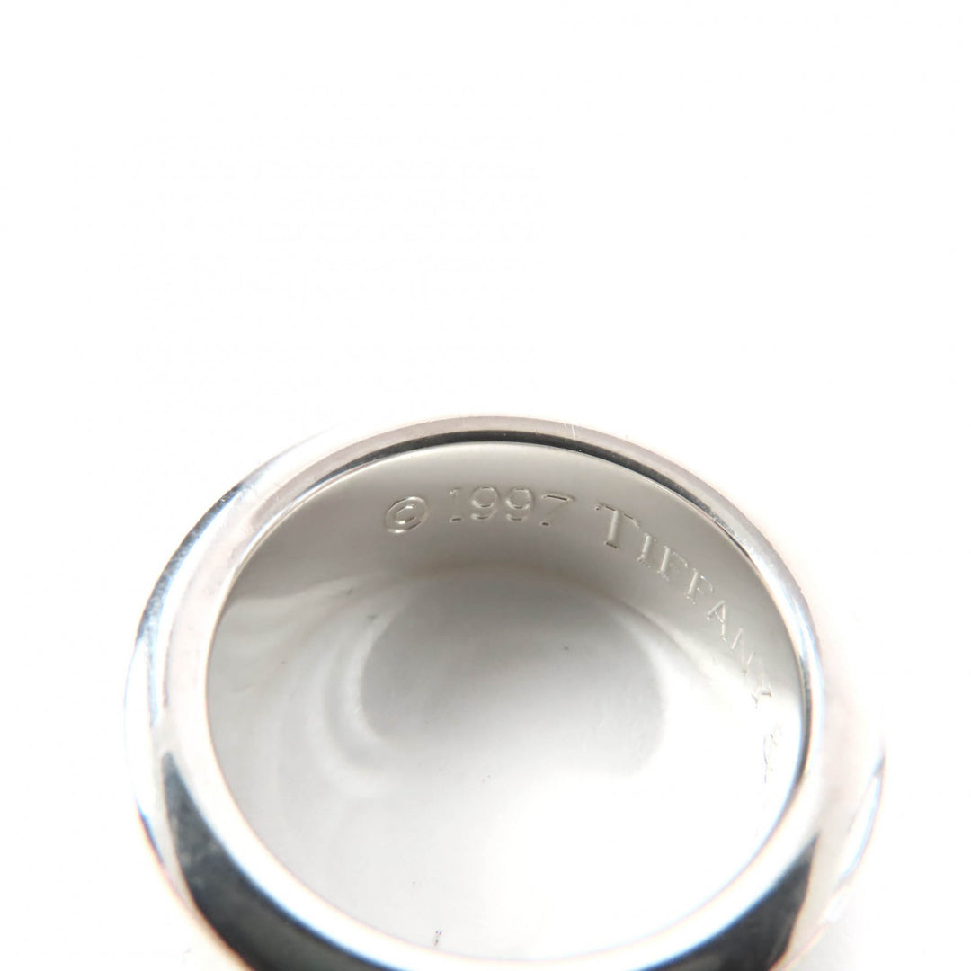 Great TIFFANY&Co. Ring Narrow Long Silver 925 Women