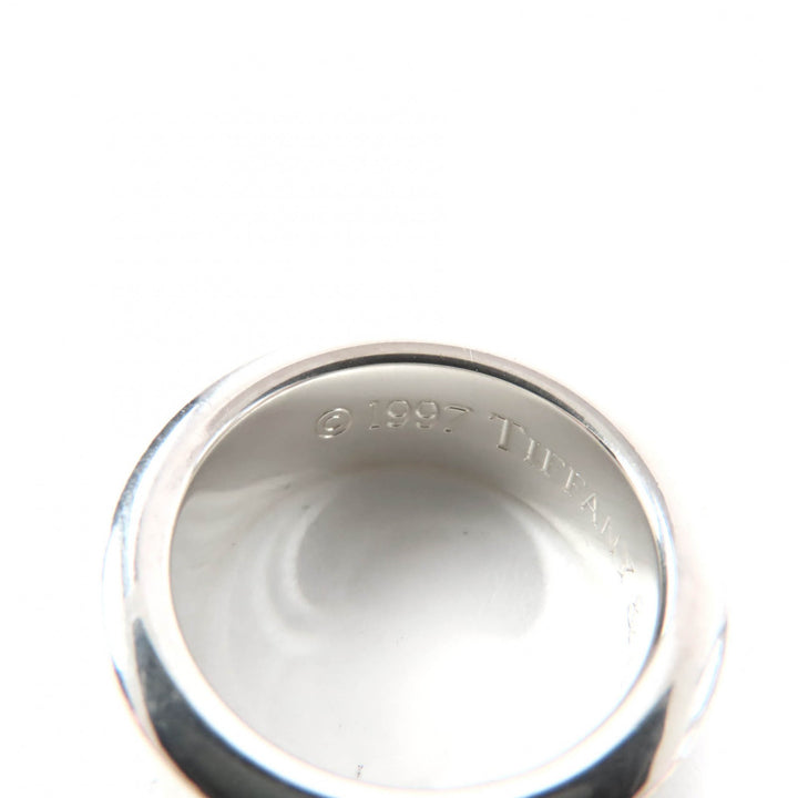 Great TIFFANY&Co. Ring Narrow Long Silver 925 Women