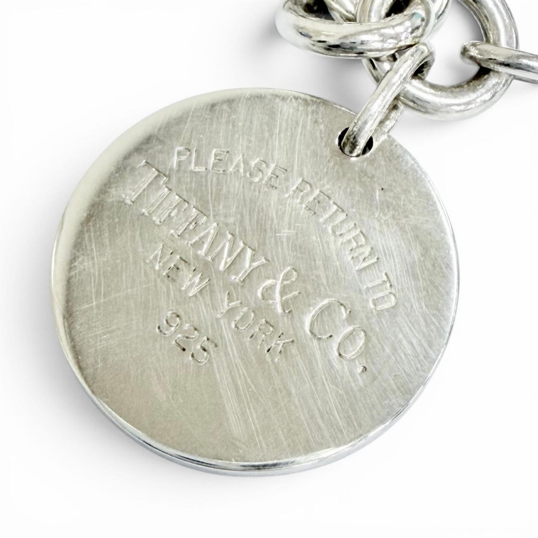 Great TIFFANY&Co. bracelet Return to Tiffany & Co. Round Tag Bracelet Silver 925