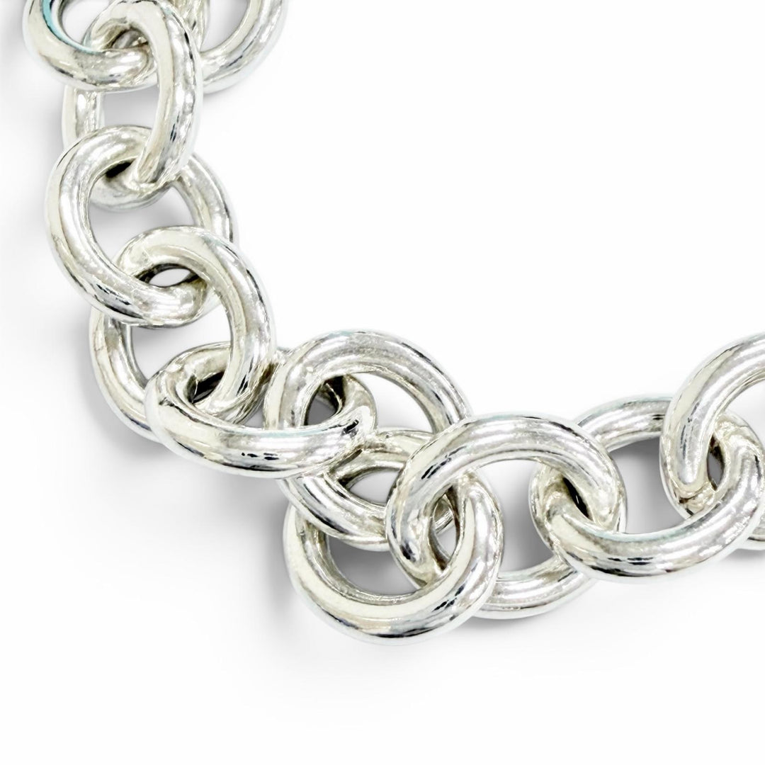 Great TIFFANY&Co. bracelet Return to Tiffany & Co. Round Tag Bracelet Silver 925