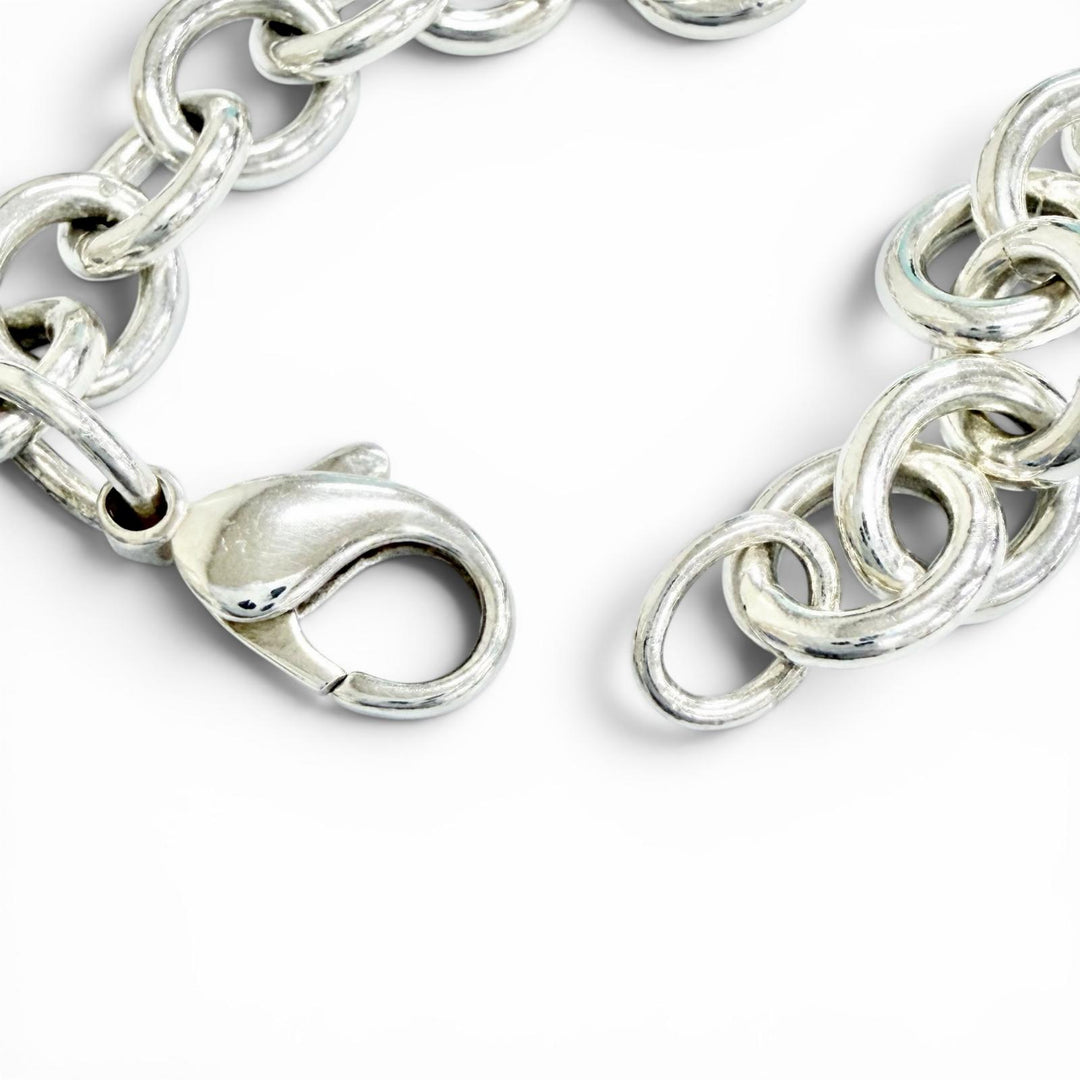Great TIFFANY&Co. bracelet Return to Tiffany & Co. Round Tag Bracelet Silver 925