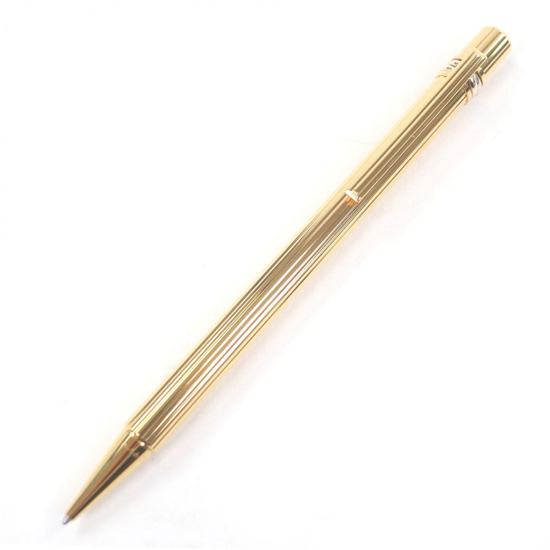 Great Cartier Ballpoint pen Trinity Twist Type gold mens