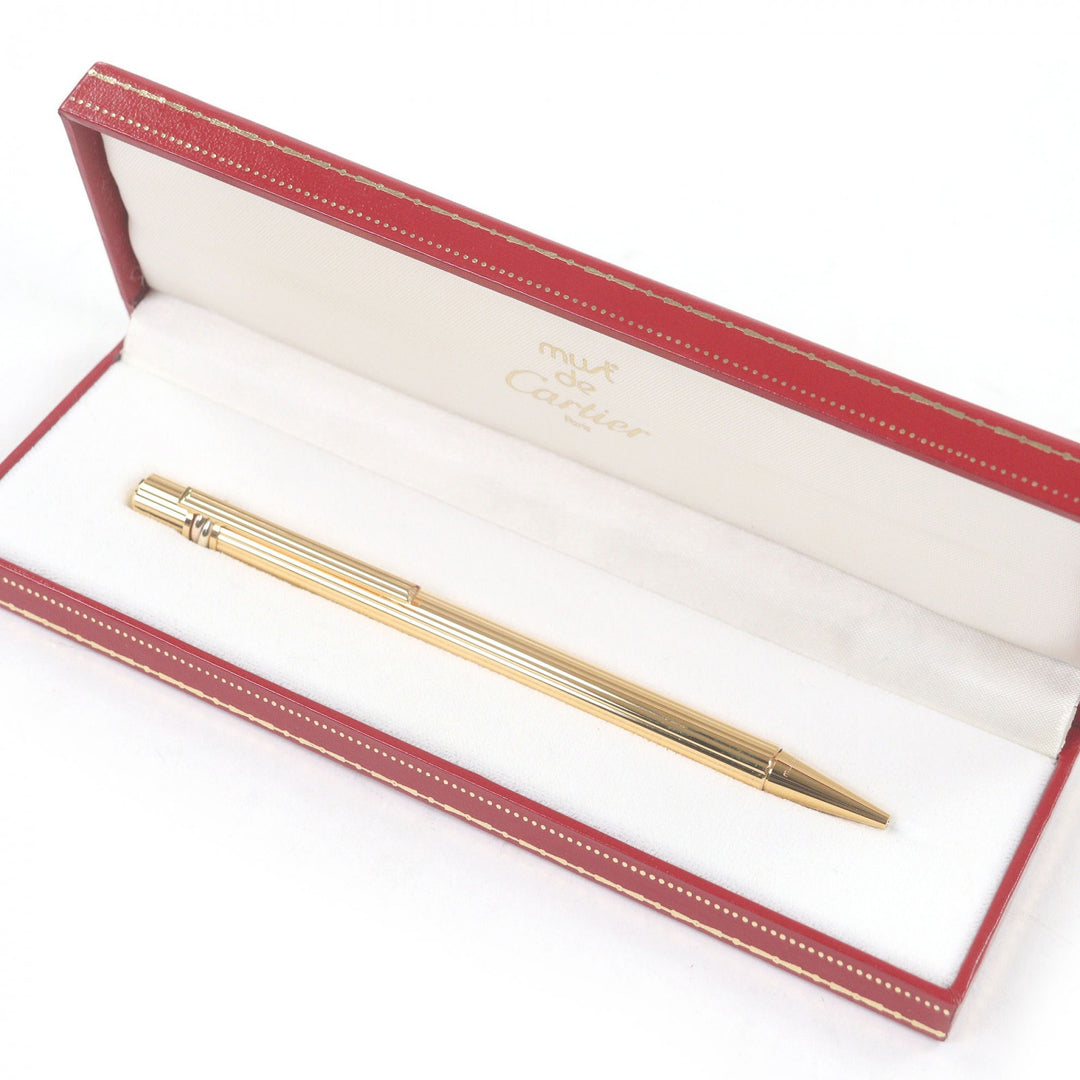 Great Cartier Ballpoint pen Trinity Twist Type gold mens