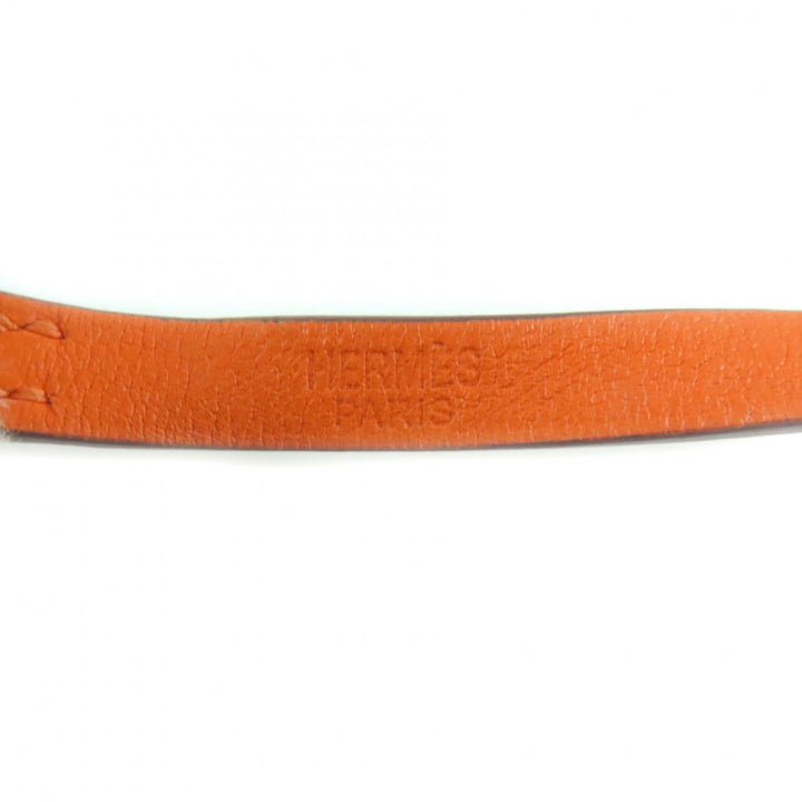 Excellent HERMES bracelet Beapi de Bourtour leather leather Women
