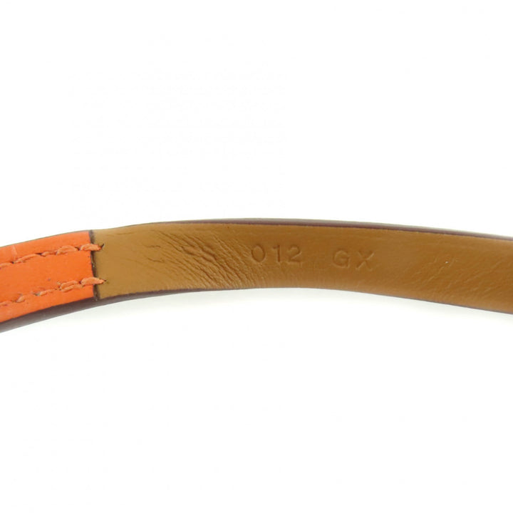 Excellent HERMES bracelet Beapi de Bourtour leather leather Women